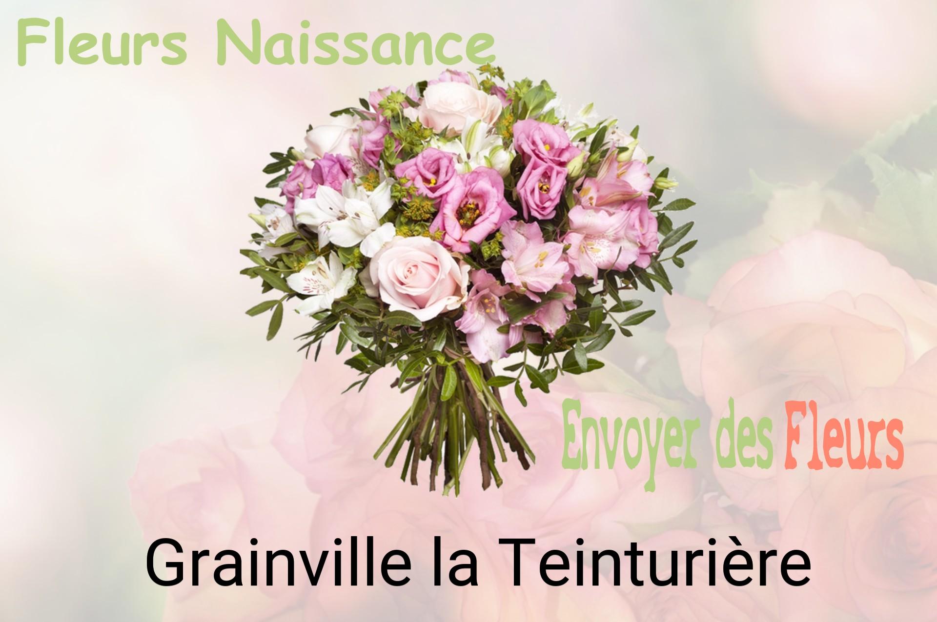 Bouquet de fleurs de naissance livré à Grainville-la-Teinturière